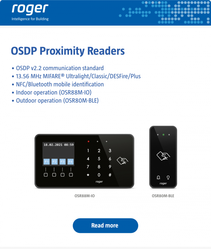OSDP Proximity Readers