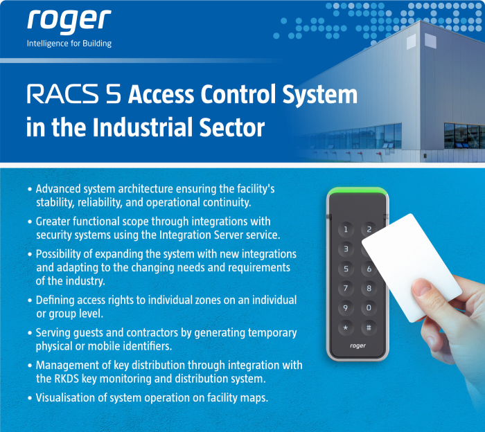 RACS 5 Access Control System in the Industrial Sector