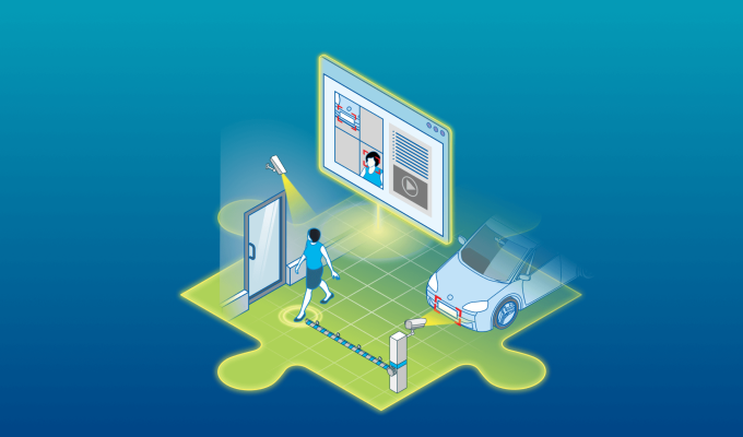 Integration of RACS 5 Access Control System with GANZ CORTROL VMS Software